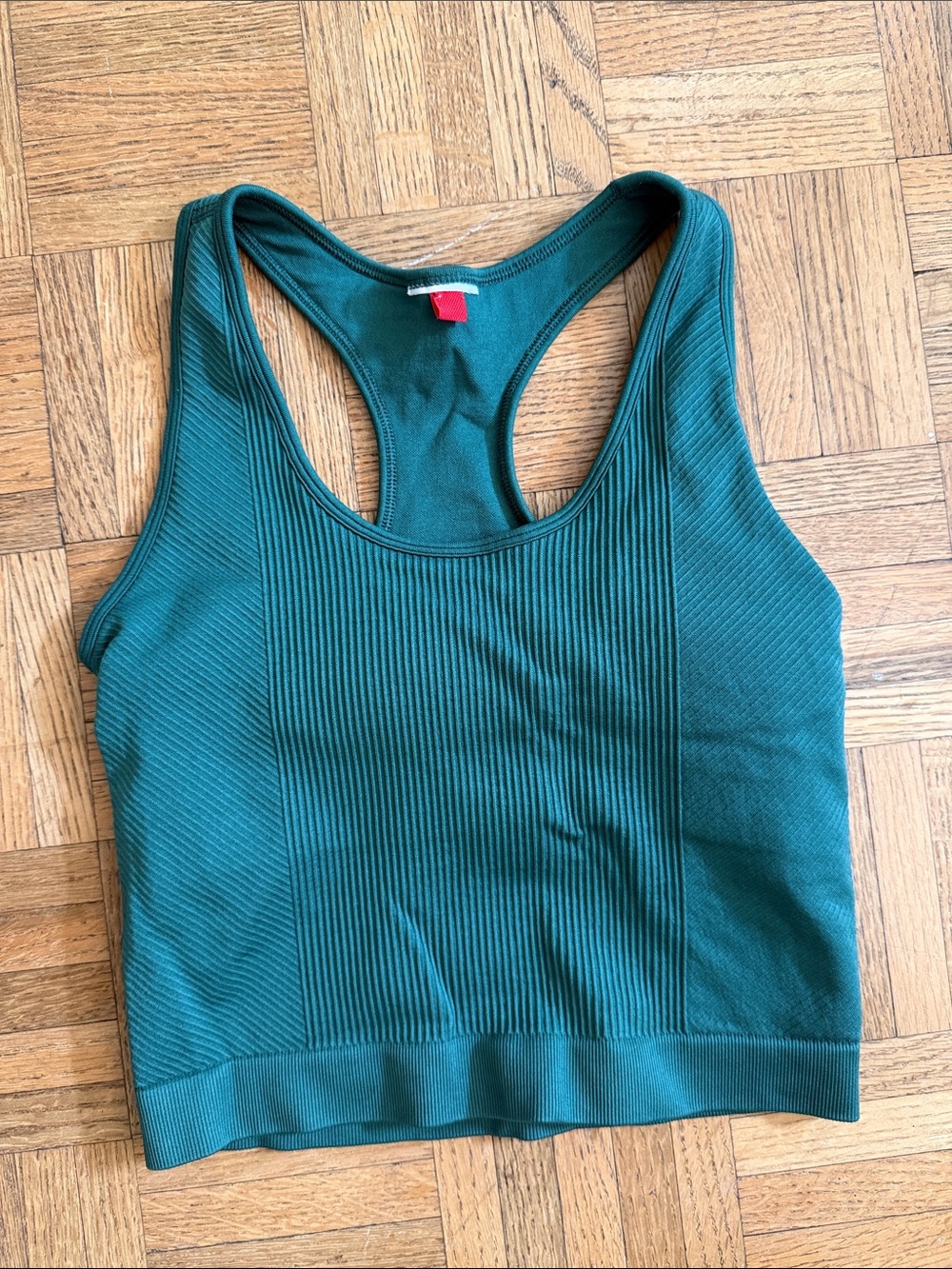 Wilson Ribbed Racerback Crop Tank - Teal - Picture 1 of 4